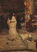 John William Waterhouse Marianne Leaving the Judgment Seat of Herod oil painting artist